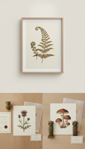 Botanical Specimen on Cotton Rag