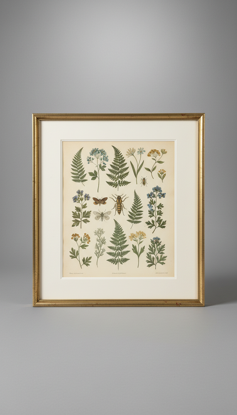 Natural History Study Giclée Print Restored Detail